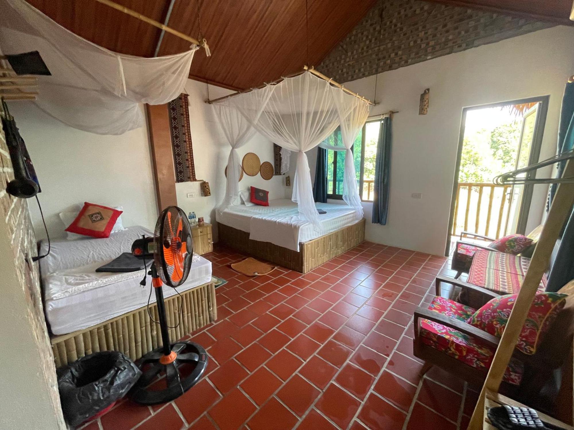 Vu Linh Palm House Homestay - Bungalow Yen Bai Екстериор снимка