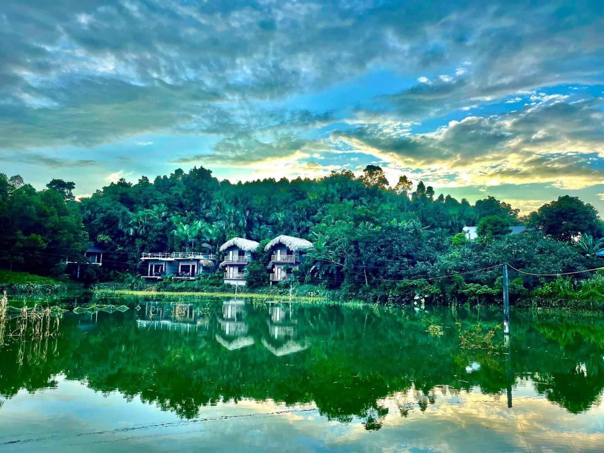 Vu Linh Palm House Homestay - Bungalow Yen Bai Екстериор снимка