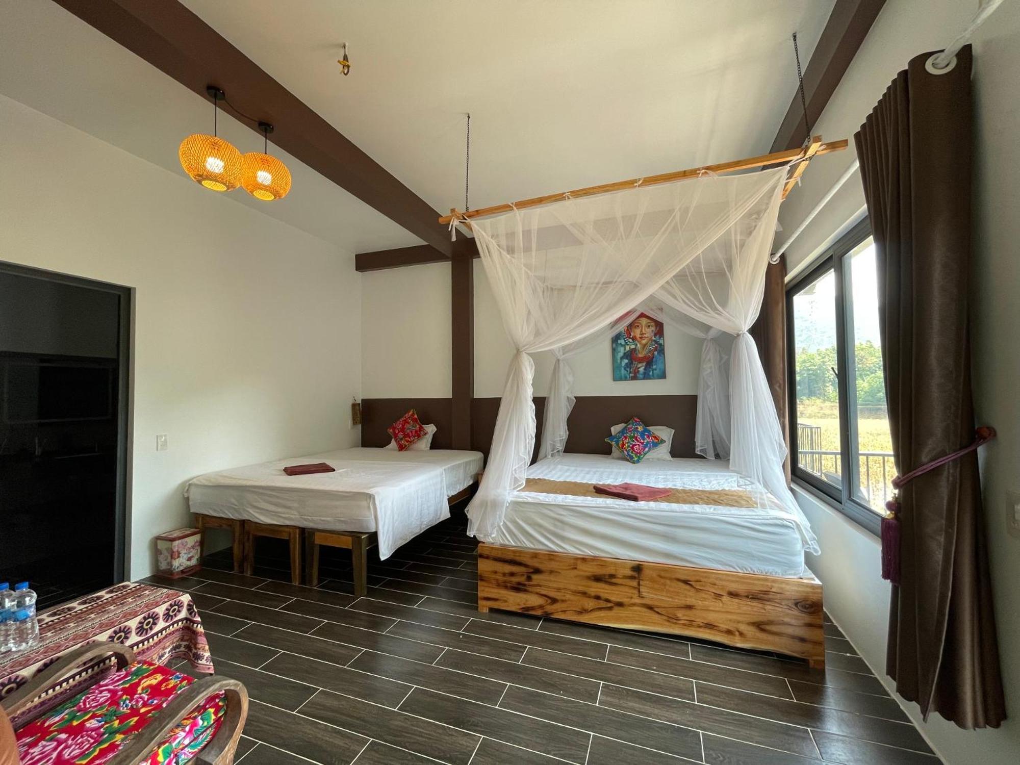 Vu Linh Palm House Homestay - Bungalow Yen Bai Екстериор снимка
